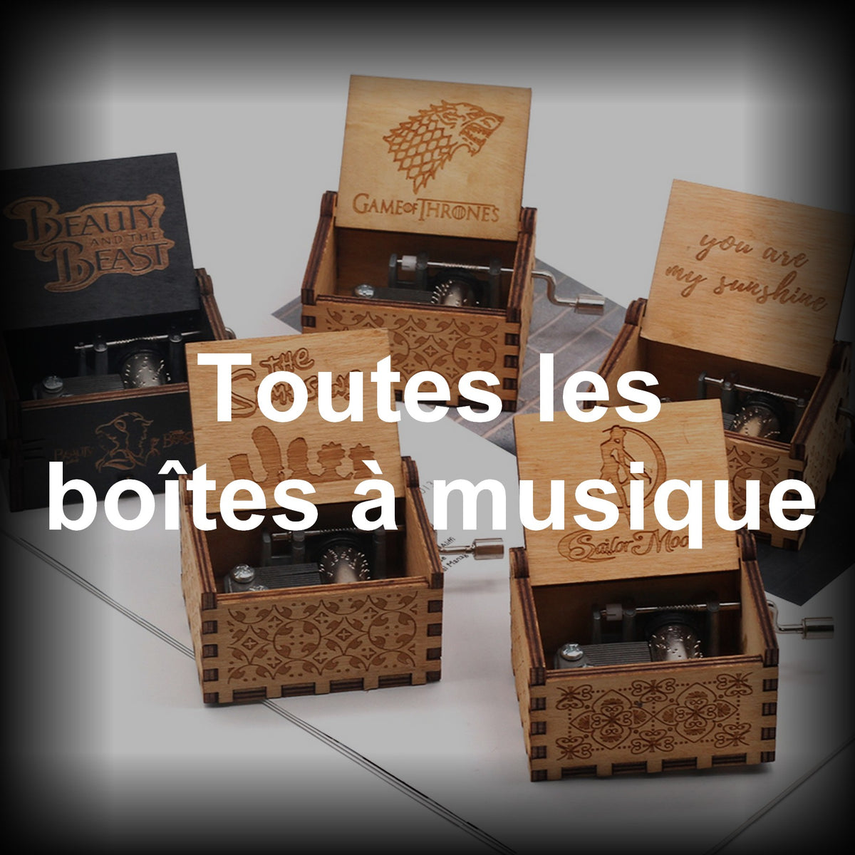Geweo Cadeau Anniversaire Boîte à Musique - Plaque CD en Bois de Noyer -  Pour Elise 