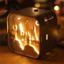 Charger l'image dans la galerie, Boîte à musique château lumineux