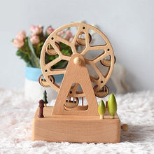 Charger l'image dans la galerie, Boîte à musique bois massif Grande roue