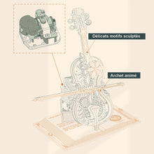 Charger l'image dans la galerie, Boîte à musique DIY - Violoncelle enchanté