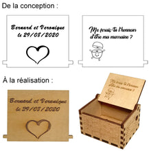 Charger l'image dans la galerie, conception et réalisation boite musique personnalisée